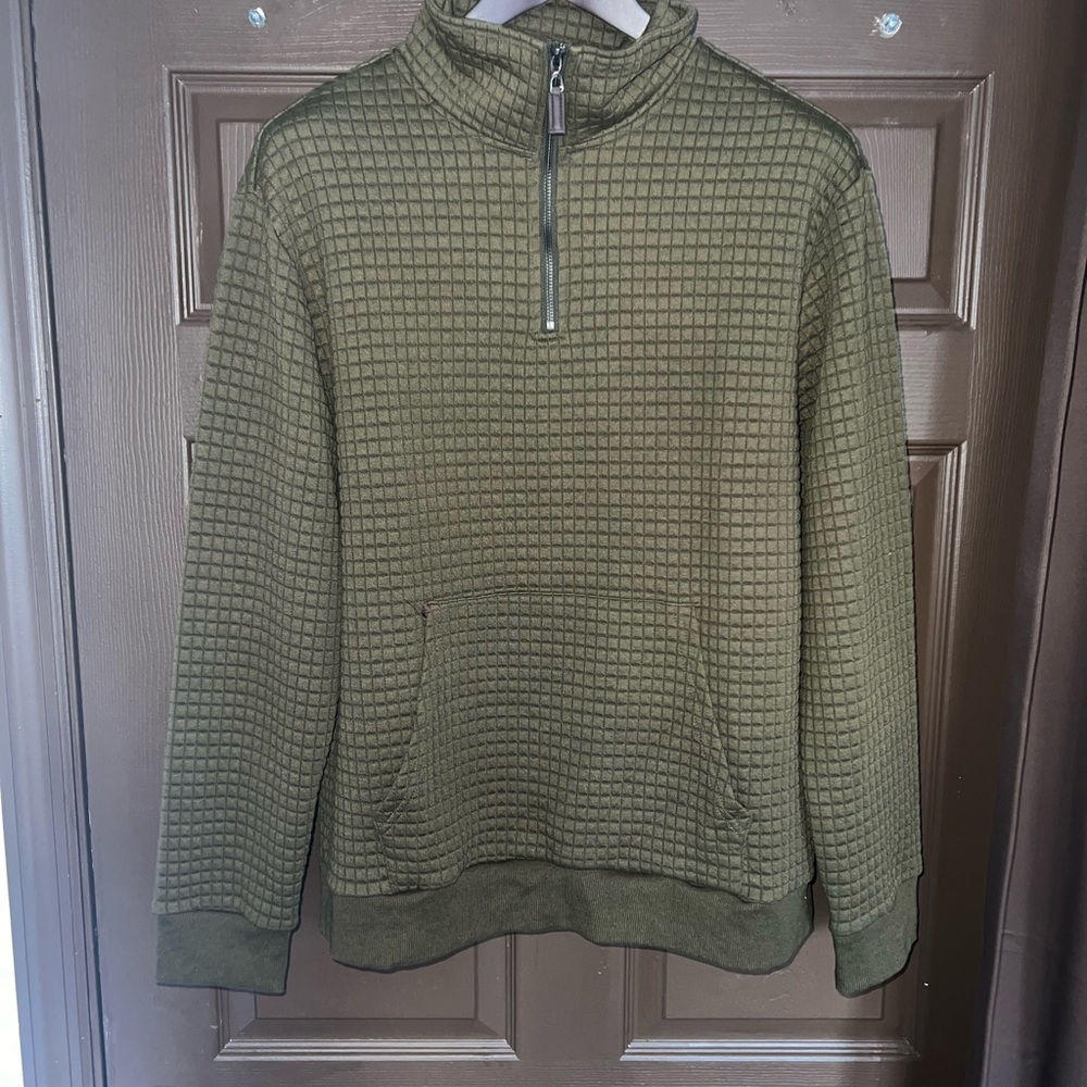 XL Coofandy Waffle Weave Quarter Zip